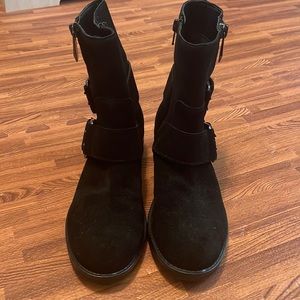 BNWOT Marc Fisher black suede booties size 6.5